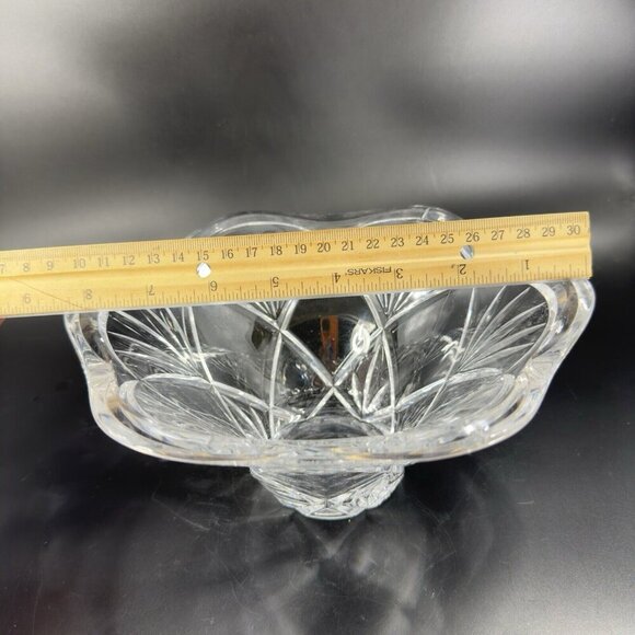Marquis Waterford Honor Clear Glass Crystal Bowl Dish Heavy Marked On Bottom - Picture 4 of 15